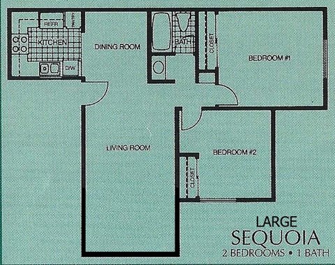 a floor plan of a house with a bedroom and a bathroom